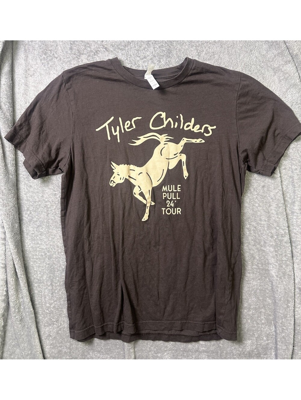 Tyler Childers Mule Pull 24 Tour T Shirt Western Rodeo Country Concert Tee Large